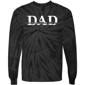 Dad We Love You Father's Day Tie-Dye Long Sleeve Shirt