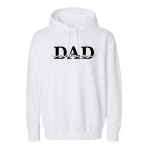 Dad We Love You Father's Day Garment-Dyed Fleece Hoodie