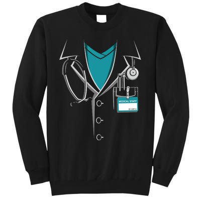 Doctor White Lab Coat Halloween Costume Tall Sweatshirt