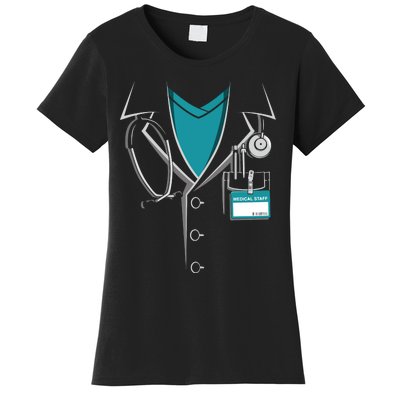 Doctor White Lab Coat Halloween Costume Women's T-Shirt