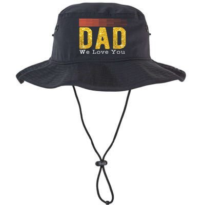 Dad We Love You Fathers Day Funny Retro Vintage Gifts Legacy Cool Fit Booney Bucket Hat