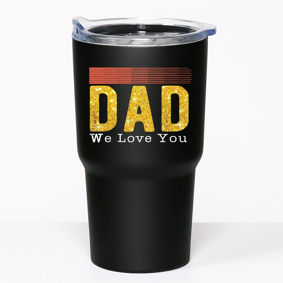 Dad We Love You Fathers Day Funny Retro Vintage Gifts Tumbler