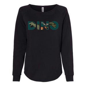 Dino Word Logo Womens California Wash Sweatshirt