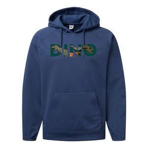 Dino Word Logo Performance Fleece Hoodie