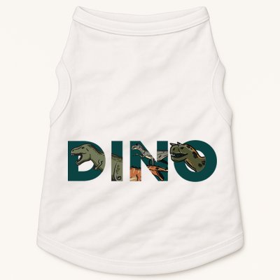 Dino Word Logo Doggie Tank