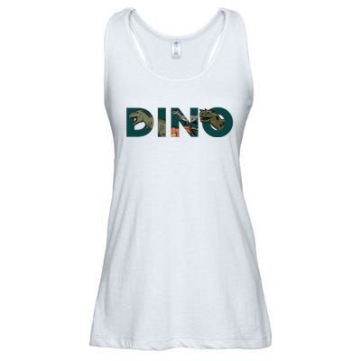 Dino Word Logo Ladies Essential Flowy Tank