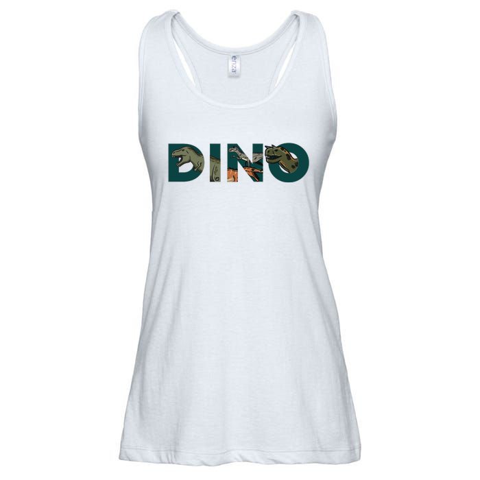 Dino Word Logo Ladies Essential Flowy Tank