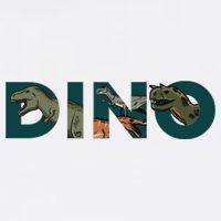 Dino Word Logo Flatbill Hat