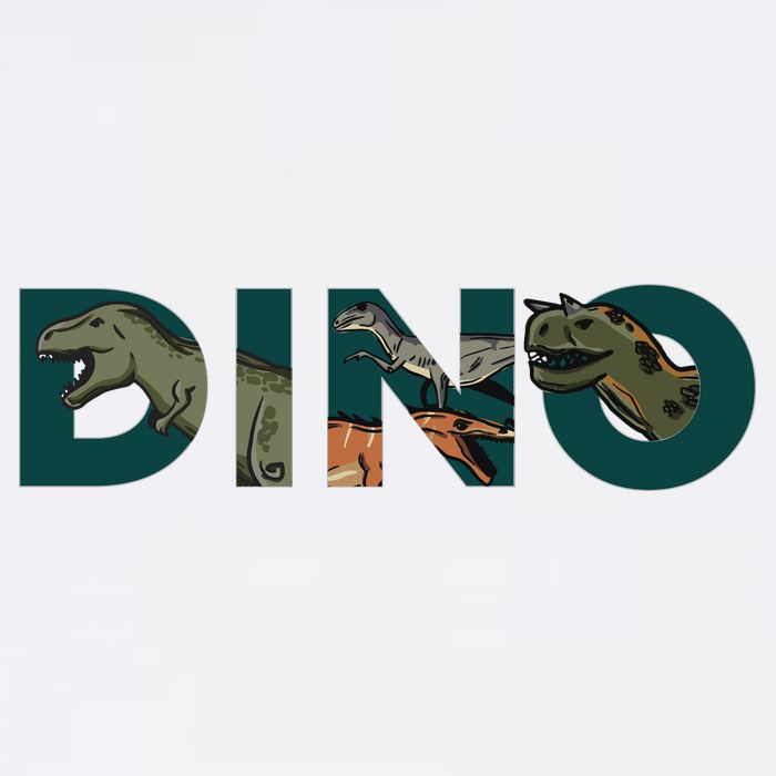 Dino Word Logo Flatbill Hat