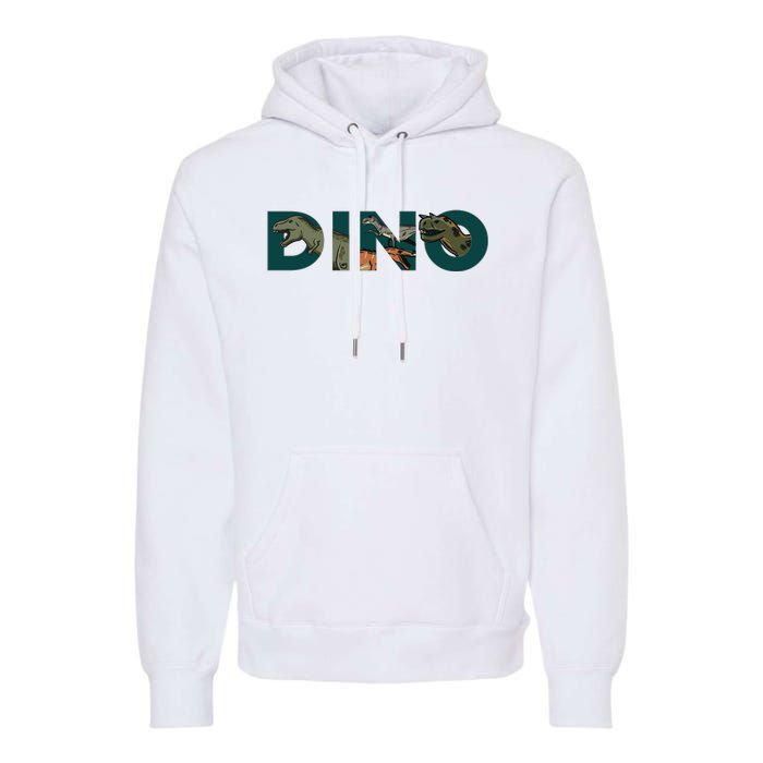 Dino Word Logo Premium Hoodie