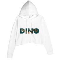 Dino Word Logo Crop Fleece Hoodie