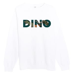 Dino Word Logo Premium Crewneck Sweatshirt