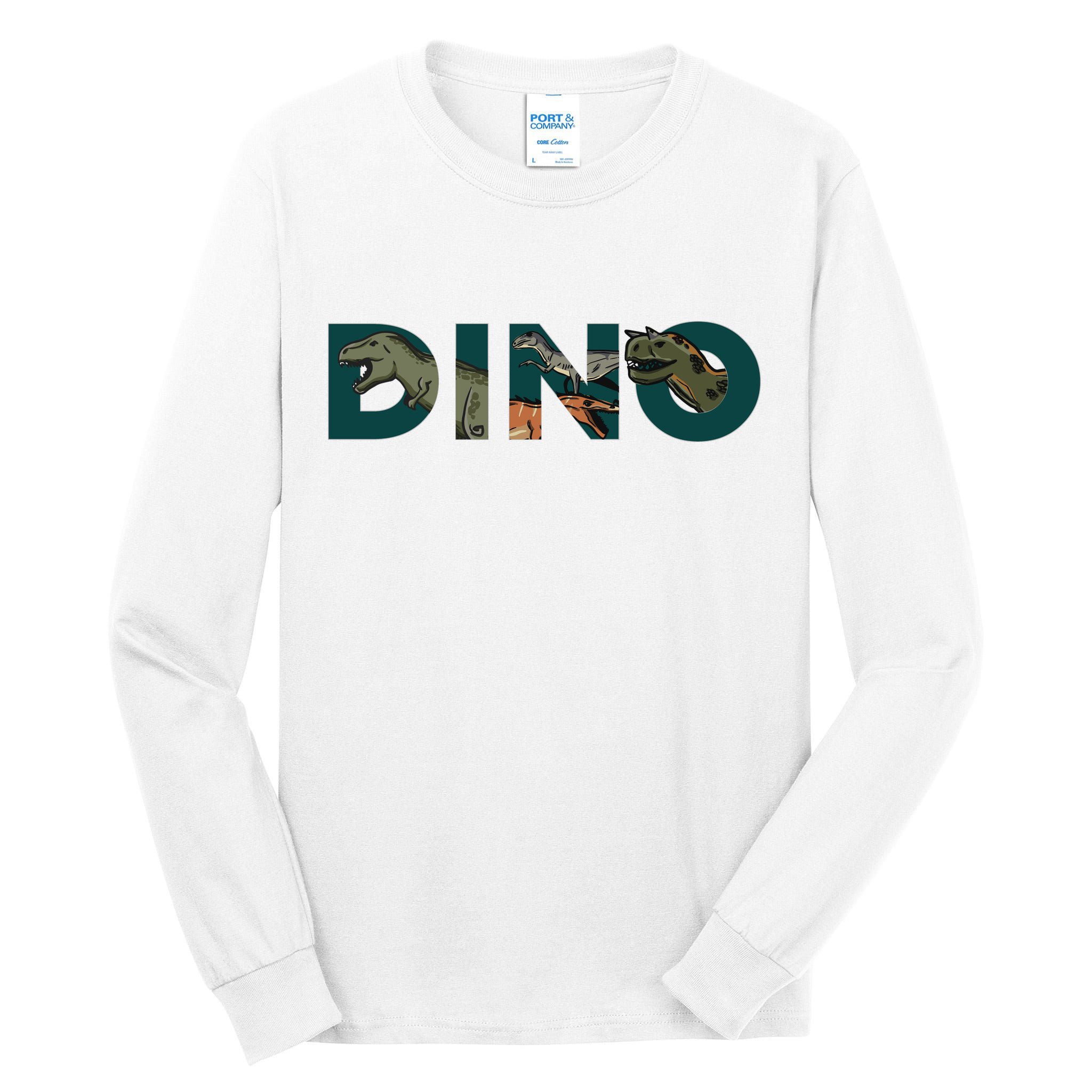 Dino Word Logo Tall Long Sleeve T-Shirt
