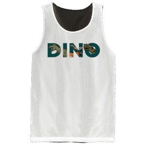 Dino Word Logo Mesh Reversible Basketball Jersey Tank