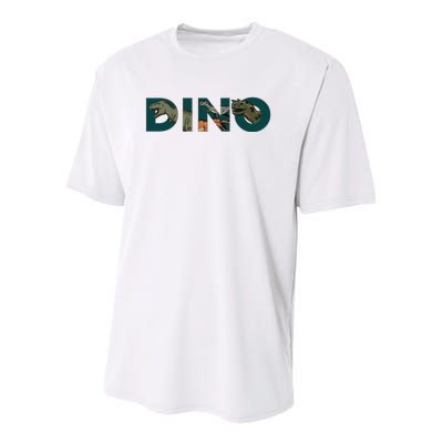 Dino Word Logo Youth Performance Sprint T-Shirt