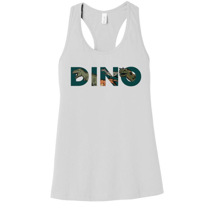 Dino Word Logo Women's Racerback Tank