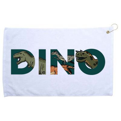 Dino Word Logo Grommeted Golf Towel