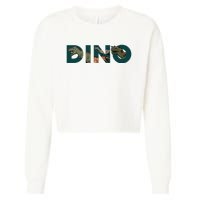 Dino Word Logo Cropped Pullover Crew