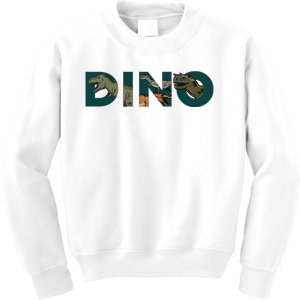 Dino Word Logo Kids Sweatshirt