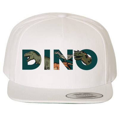 Dino Word Logo Wool Snapback Cap