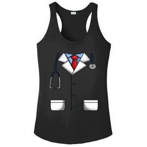 Doctor White Lab Coat Medical Dr. Dress Up Ladies PosiCharge Competitor Racerback Tank