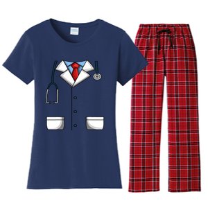 Doctor White Lab Coat Medical Dr. Dress Up Women's Flannel Pajama Set