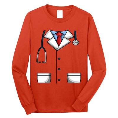 Doctor White Lab Coat Medical Dr. Dress Up Long Sleeve Shirt