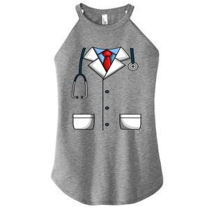 Doctor White Lab Coat Medical Dr. Dress Up Women's Perfect Tri Rocker Tank