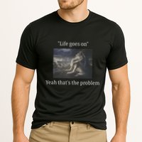 Depressed Wolf Meme Cooling Performance Crew T-Shirt