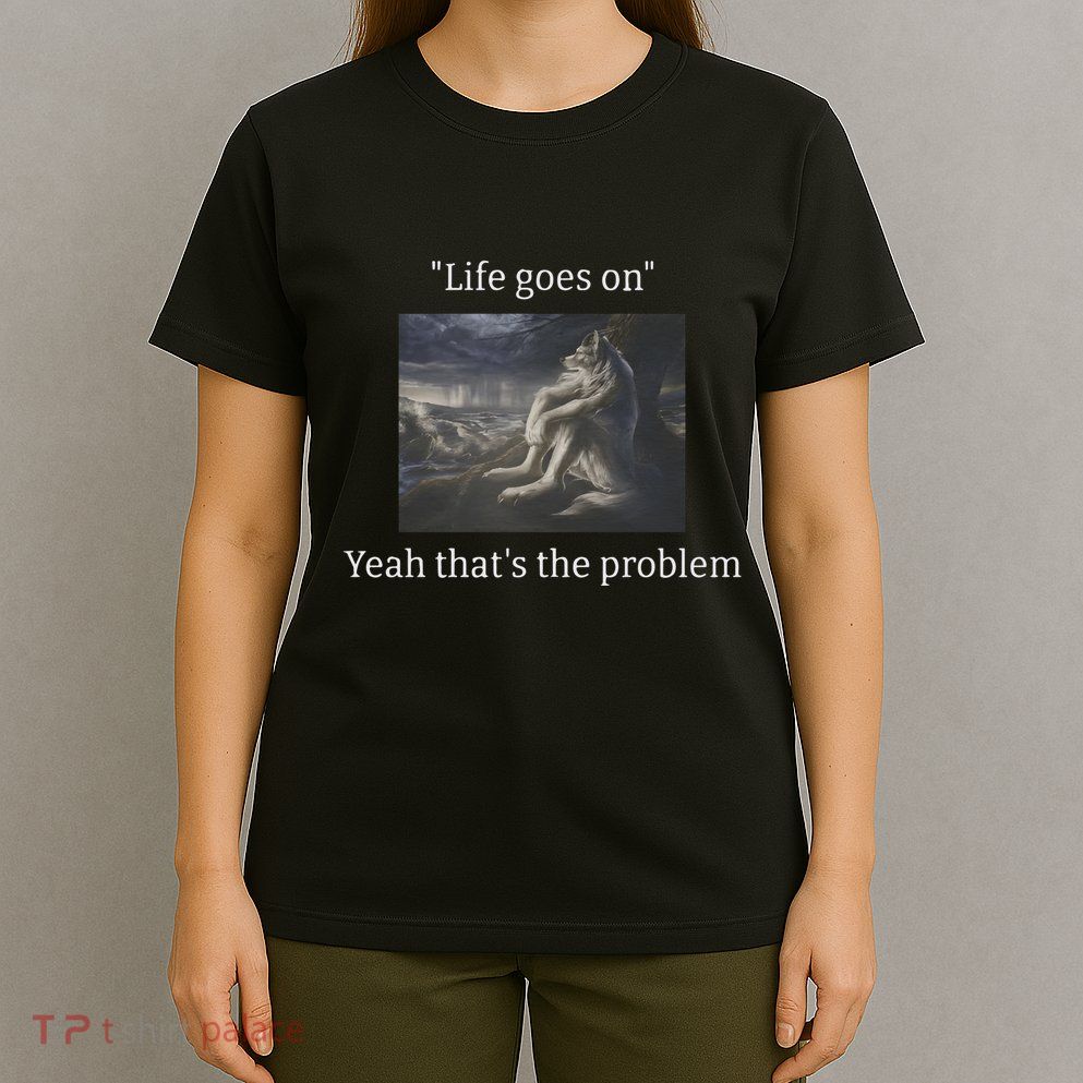 Depressed Wolf Meme T-Shirt