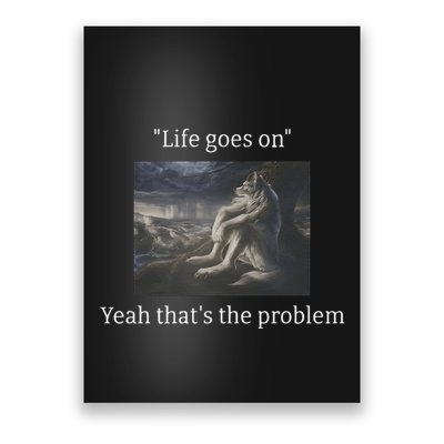 Depressed Wolf Meme Poster