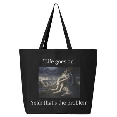 Depressed Wolf Meme 25L Jumbo Tote