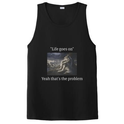 Depressed Wolf Meme PosiCharge Competitor Tank