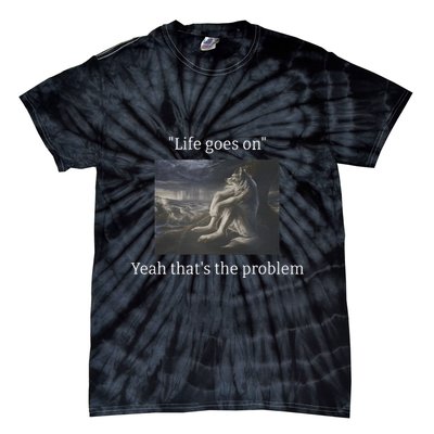 Depressed Wolf Meme Tie-Dye T-Shirt