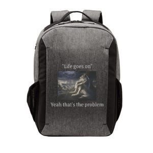 Depressed Wolf Meme Vector Backpack