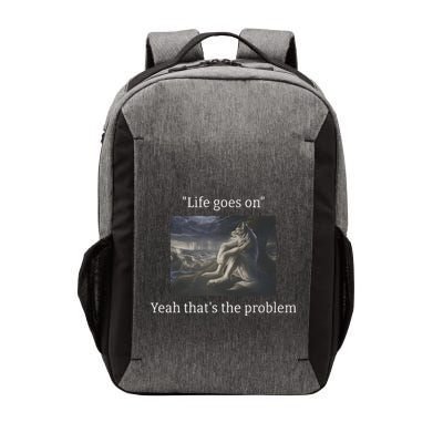 Depressed Wolf Meme Vector Backpack
