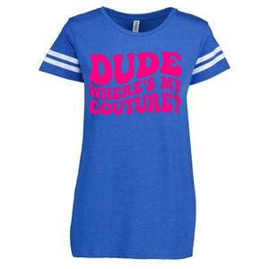 Dude Wheres My Couture Trending Sarcastic Funny Saying Enza Ladies Jersey Football T-Shirt