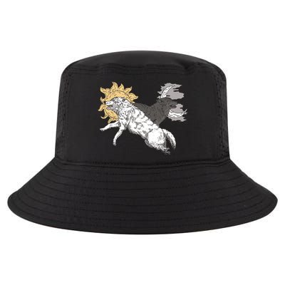 Double Wolf Moon Sun Cool Comfort Performance Bucket Hat