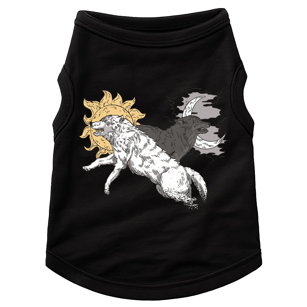 Double Wolf Moon Sun Doggie Tank