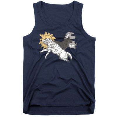 Double Wolf Moon Sun Tank Top