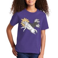 Double Wolf Moon Sun Kids T-Shirt