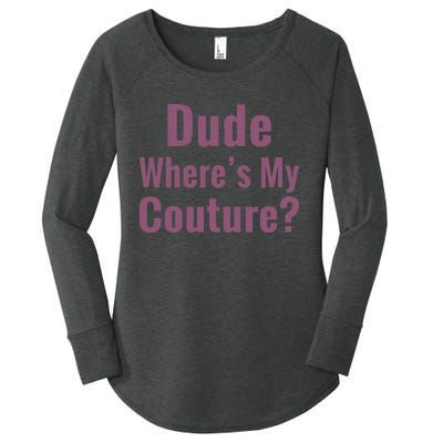 Dude WhereS My Couture Women's Perfect Tri Tunic Long Sleeve Shirt