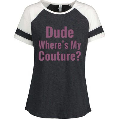 Dude WhereS My Couture Enza Ladies Jersey Colorblock Tee