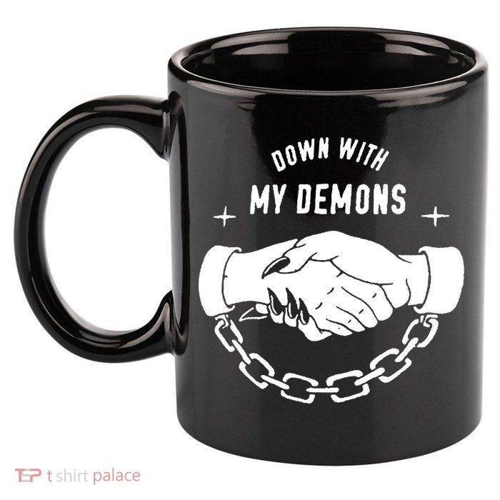 Down With My Demons 11oz C Handle Ceramic Mug