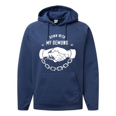 Down With My Demons Performance Fleece Hoodie