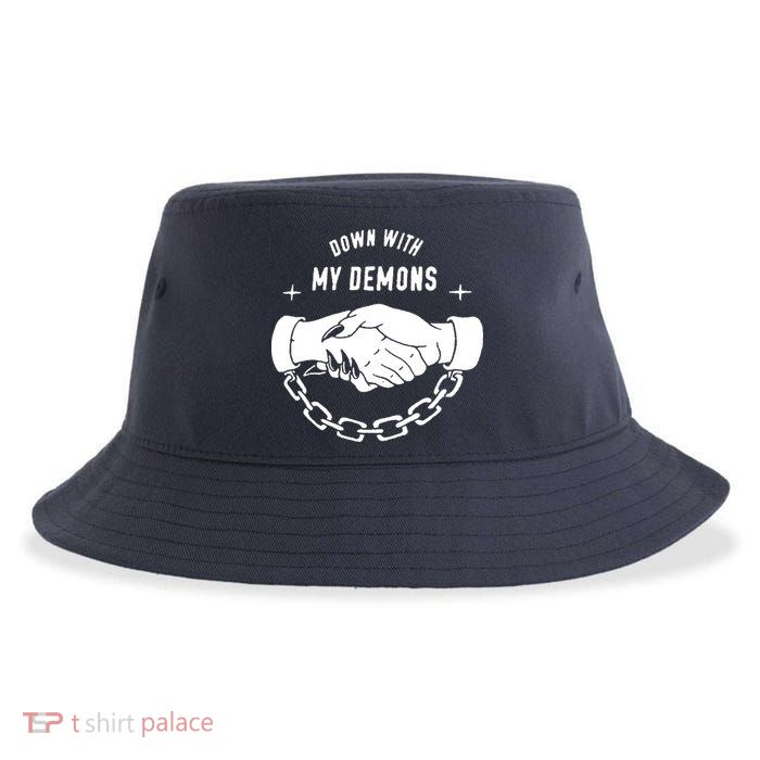 Down With My Demons Sustainable Bucket Hat
