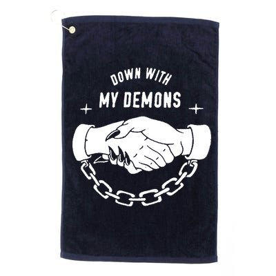 Down With My Demons Golf Towel