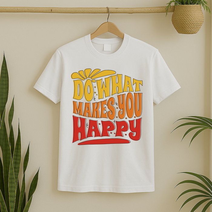 Do What Makes You Happy Positive Quote T-Shirt