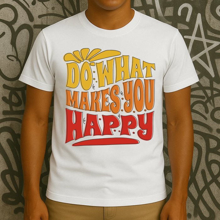 Do What Makes You Happy Positive Quote T-Shirt