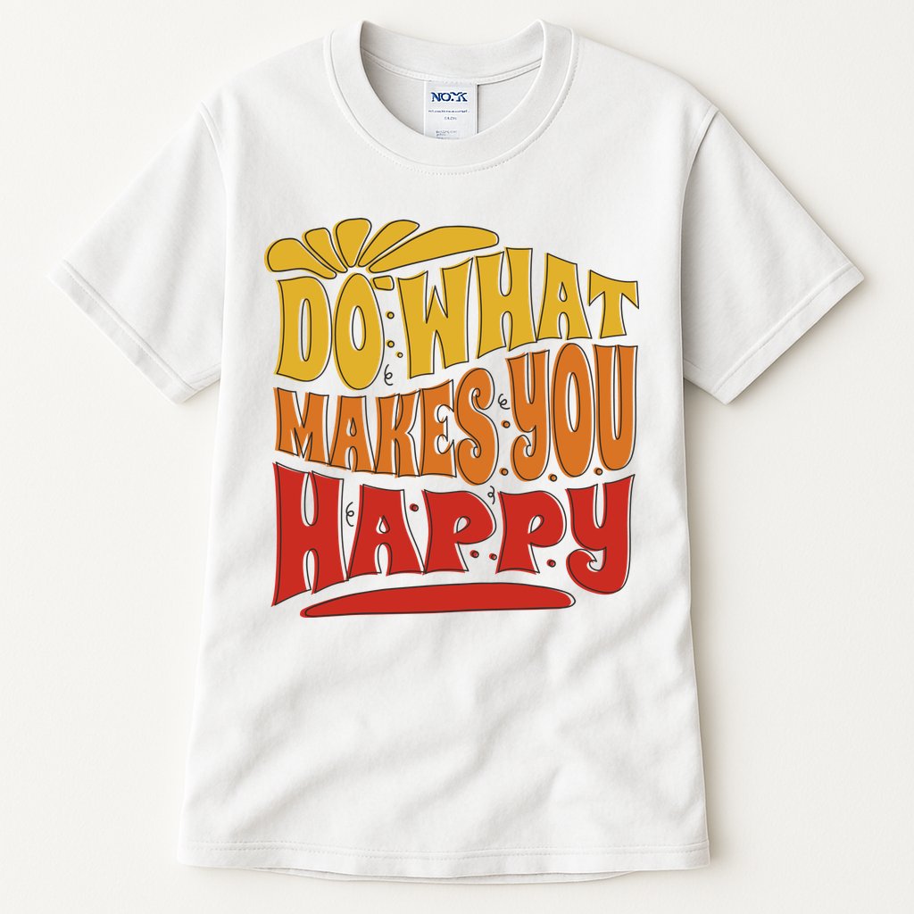 Do What Makes You Happy Positive Quote Tall T-Shirt
